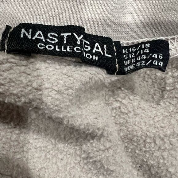 Nasty Gal Illinois Eagle Graphic Overdyed Sweatshirt Women’s 12/14 - Picture 3 of 3